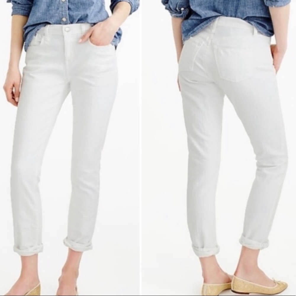 J. Crew Slim Broken in Boyfriend Jean, White, Size 29 EUC, no flaws.